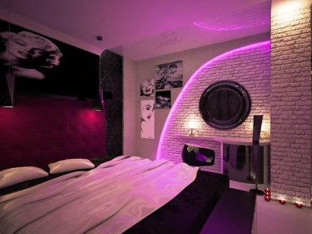 Современные спальни фото обоев